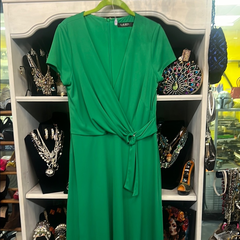 Green Wrap Dress